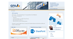 Desktop Screenshot of gfa-syscom.de